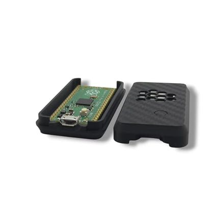 Protective Case Compatible with Raspberry Pi Pico Boards – Micro-USB Access & Passive Ventilation, Snap Case, Wire Access,Plastic (Carbon Black) - color: Carbon Black