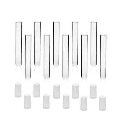 ULAB Scientific Glass Test Tubes with Autoclavable Caps, Vol.16ml, 16x150mm, Medium Borosilicate Glass Material, Pack of 20, UTT1010 - style: Vol.16ml with Autoclavable Caps, 20pcs