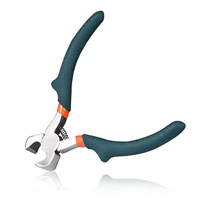 4 Inches Mini End Nipper Pliers Precision Wire End Cutting Plier End Cutting Pliers Micro Jewelry Beading Making Tool Convex Shoulder Grip Precision Handcraft Making Hand Tool - style: Mini End Nipper Pliers