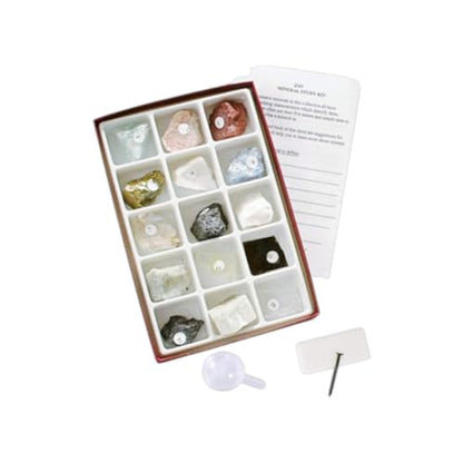 Mineral Collection, with Testing Tools, 15 Specimens