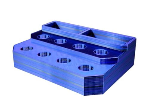 Slide Stand-14mm Eight Spaces with Segmented Storage (Static Storm) - color: Static Storm