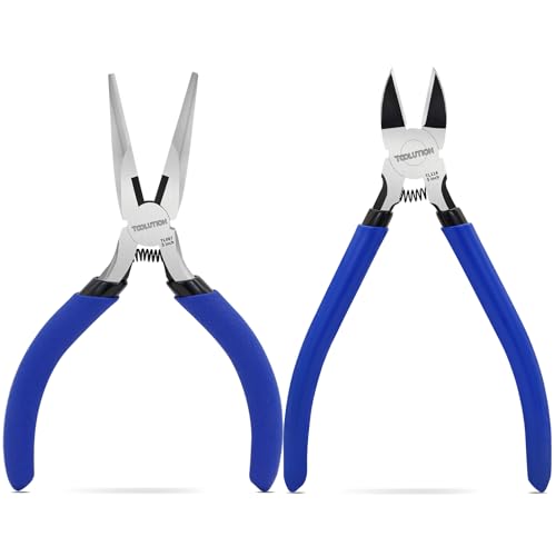 2-Piece Precision Pliers Set 5 Inch Mini Needle Nose Pliers & Wire Cutters - size: Needle Nose Pliers & Wire Cutters