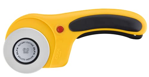 OLFA 60mm Ergonomic Squeeze-Handle Rotary Cutter (RTY-3/DX) - 12-Layer