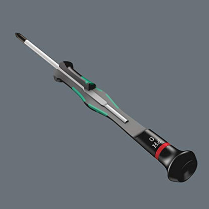 Wera 05117991001 Kraftform Micro 2035 Slotted Electronics Precision Screwdriver, 1mm Head, 40mm Blade Length - size: Slotted 1mm Head , 40mm Blade