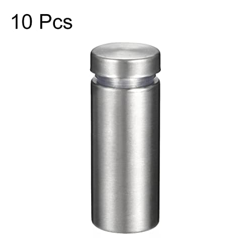 uxcell 5/8 Dia x 1-9/16"(16x40mm) Standoff Screws Wall Mount Sign Holders Acrylic Glass Nails 10pcs - size: 16mmx40mm