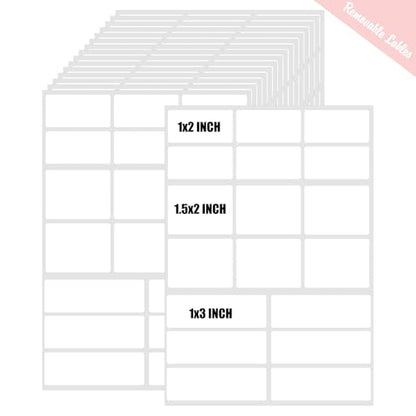 540Pcs Removable Labels, Labels Stickers - color: White