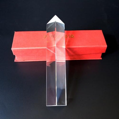 2 Inch K9 Optical Glass Prism Triangle for Rainbow Maker, Clear Light Refraction Suncatcher for Photography Physics Education Science Classroom Decor