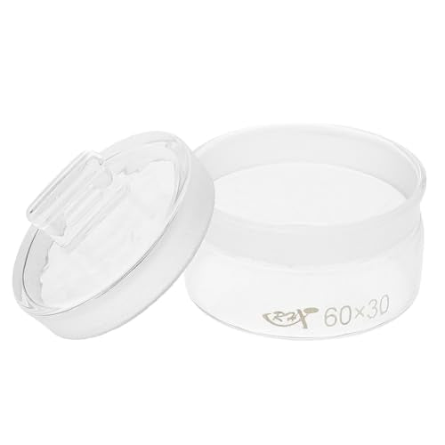 DOITOOL 2 Pcs Glass Weighing Bottles with Sealing Lids for Lab Use