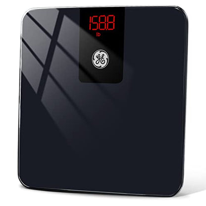 GE Bathroom Scale for Body Weight, Digital Smart Accurate 400 lb Weighing - color: Black, size: 11" x 11"