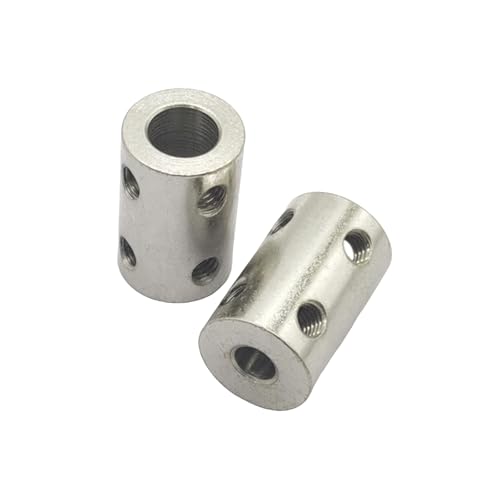 5Pcs 5mm to 8mm Bore Rigid Coupling Set,Steel Rigid Motor Shaft Coupler Adapter with Screws for CNC Machine 3D Printer RC Motor Accessories and DIY - size: 5mm to 8mm