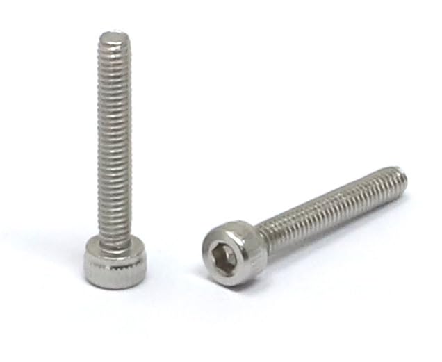 iexcell 100 Pcs M2.5 x 16mm Thread Pitch 0.45 mm Stainless Steel 304 Hex Socket Head Cap Screws Bolts Kit - size: M2.5 x 16mm