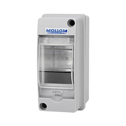 MOLLOM 2 Way Circuit Breaker MCB Distribution Protection Box - color: HT, size: 2Way | 60x95x125 MM