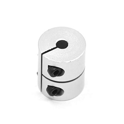 2PCS 5mm to 5mm Shaft Coupling 25mm Length 20mm Diameter Coupler Aluminum Alloy for 3D Printer CNC Machine (5x5mm) - size: 5x5mm