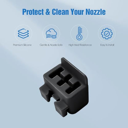 Silicone Nozzle Wipers for Bambu Lab H2D / H2D Combo, Nozzle Cleaner Replacement, High Heat-Resistant 3D Printer Accessories, 6-Pack