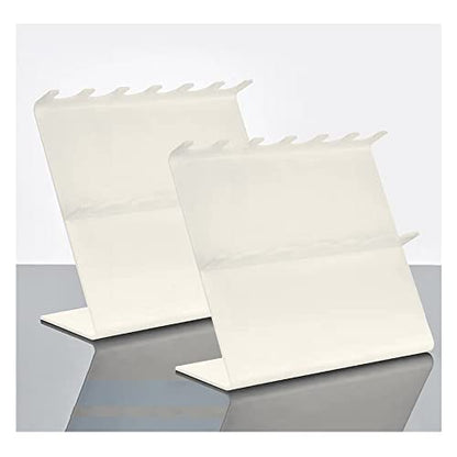 2pcs Pipettor Stand，Laboratory Pipette Stand ，Plastic Pipette Rack Hold up to 6 Pipettors (Doesn't Include Pipettors)