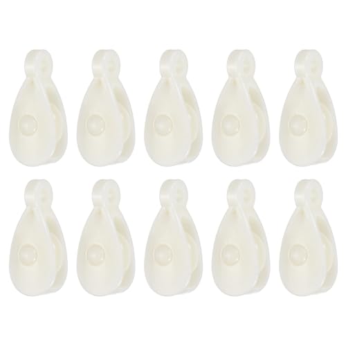 PATIKIL Mini Nylon Pulley Wheel 0.28" ID 2.01" L 10Pcs Single Sheave - size: 0.28" ID 2.01" L