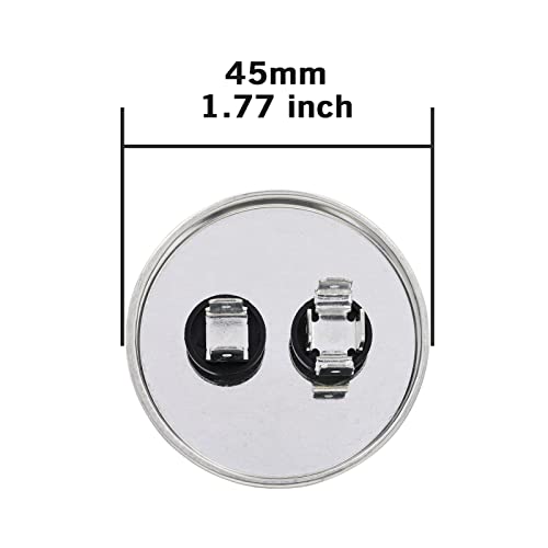 VEXUNGA 25uF 25 MFD 370VAC 440VAC 450VAC 50/60Hz CBB65 C65R Run Start Capacitor for AC Unit Fan Motor Start or Pool Pump or Air Condenser Straight Cool - style: [V02] 25uF Round