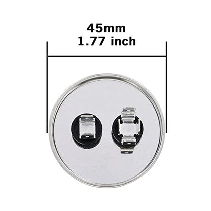 VEXUNGA 25uF 25 MFD 370VAC 440VAC 450VAC 50/60Hz CBB65 C65R Run Start Capacitor for AC Unit Fan Motor Start or Pool Pump or Air Condenser Straight Cool - style: [V02] 25uF Round