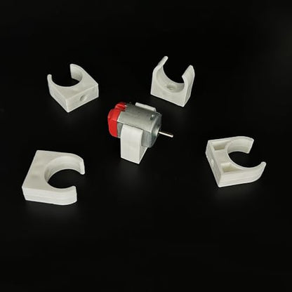 15PCS Toy Motor Plastic Base Mounting Bracket Holder Motor Mounting Fixing Seat for DIY Toy Car Motor Parts (20mm Diameter) - style: 20mm Diameter