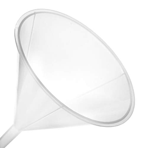 Eisco Filter Funnel, 5.7", Polyethylene, Acid & Alkali Resistant, 4.3" Stem