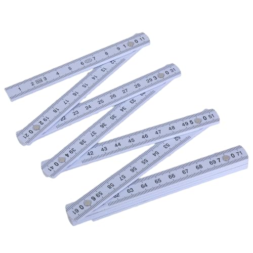 1meter Foldable Measuring Stick With Clear Scale Easy Carry Ruler Easy To Carrry Rule For Engineers Builders & Enthusiasts