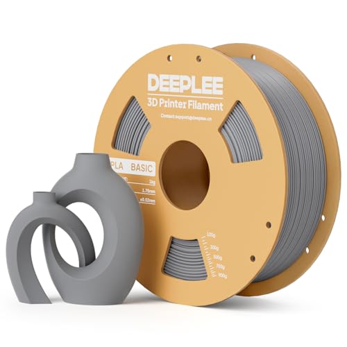PLA Basic 1.75mm 3D Printer Filament Grey 1KG - color: 1kg*grey