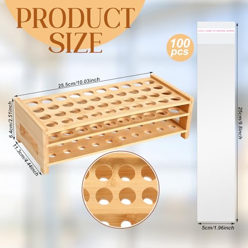 Funnymoom Pretzel Rod Holder with Pretzel Rod Bags Kit, Wooden