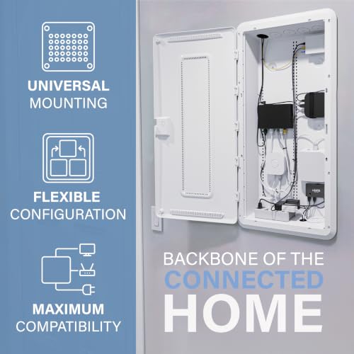 OnQ 30” in Wall Media Box w/Universal Mount Grid & Customizable Knockouts - size: 30 inch