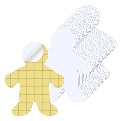 Hygloss Sticky People Craft Boards - 24 Pack 7.5-Inch Self Stick Collage Boards for Kids - Peel & Stick Mounting Boards for Art Projects, School Crafts, Classrooms, and DIY Displays - size: 24-Pcs, style: Person 7.5"