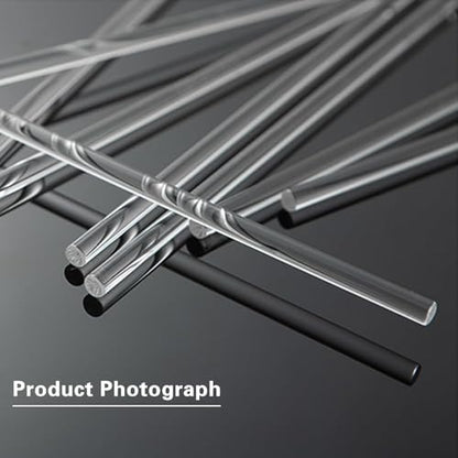Glass Stirring Rod Glass Stir Stick 12" Length Glass Stir Rod with Both Ends Round 8pcs/pk
