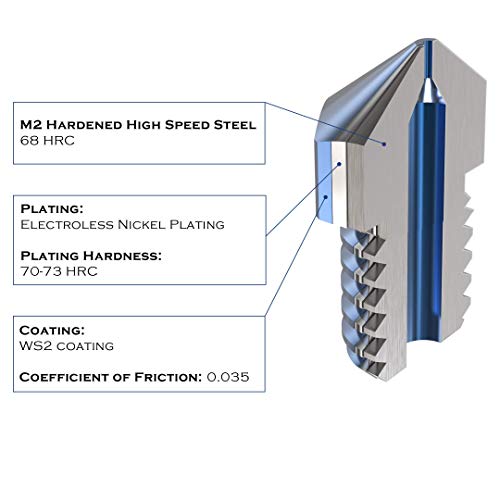 Microswiss MK8 Plated M2 Hardened High Speed Steel Nozzle (.8mm) - size: .8mm