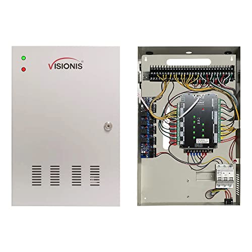 Visionis 4 Door Network Access Control Panel, TCP/IP, Fire Alarm, Cabinet - size: 4 Door Panel