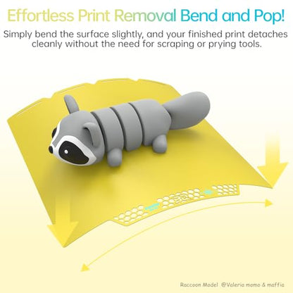 BIQU CryoGrip Pro Glacier Build Plate for Snap-Maker U1 3D Printer - color: Glacier-Yellow, size: 276*301MM-U1, style: Glacier