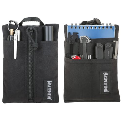 Maxpedition Platy Pocket Organizer, EDC Tool Pouch, Neck Wallet - color: Black, size: 5" x 7"