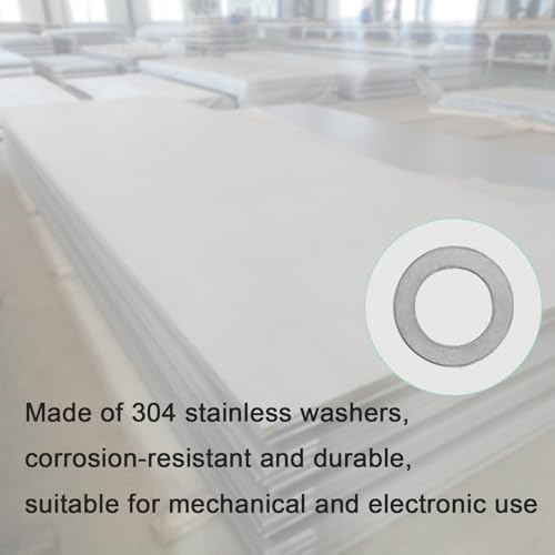 M10x16mm 304 Stainless Steel Shim Washers, Precision Thin Spacers - size: M10X16