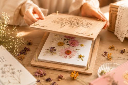 Suziko Large Flower Press Kit 10.8 x 6.9 inch for Adults, Flower and Plant Preservation Kit, Arts and Crafts for Adults Leaf Press, Great Gift for Lovers - size: Chrysanthemum 10.8" x 6.9"