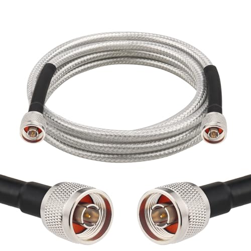 MOOKEERF RG8X N Male to N Male Cable 6FT,Ultra Low Loss N Cable 50 ohm RG8X Stranded Core for WiFi Router,Amplifier,Antenna,Signal Booster Use - size: 6FT