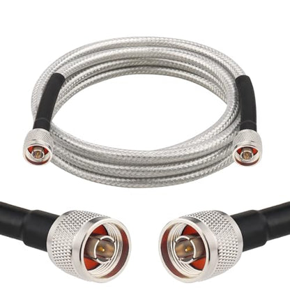 MOOKEERF RG8X N Male to N Male Cable 6FT,Ultra Low Loss N Cable 50 ohm RG8X Stranded Core for WiFi Router,Amplifier,Antenna,Signal Booster Use - size: 6FT