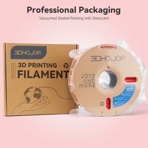 3DHoJor Matte PLA 3D Printing Filament Fire Engine Red,1KG - color: Matte Pla Fire Engine Red