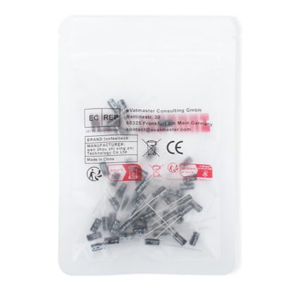 50 Pcs Electrolytic Capacitor 47uF 16V Aluminum Radial Electrolytic Capacitors - style: 16V 47uF
