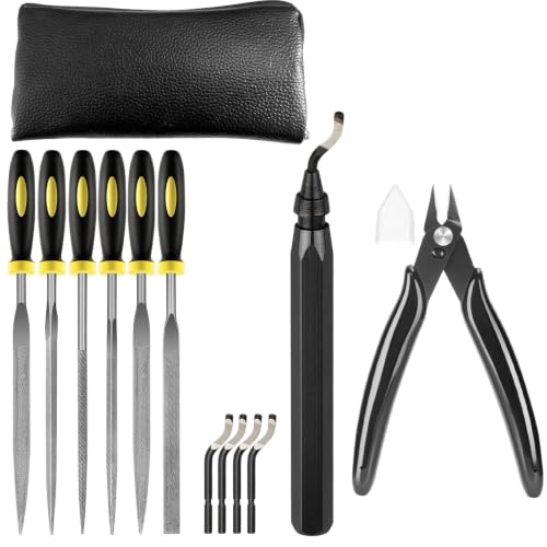 14Pcs 3D Printer Deburring Tool Kit with Bag 3D Print Deburring Tool Set - size: Deburring Set