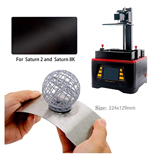 KOYOFEI Resin 3D Printer Flex Building Plate for Saturn 2/3, Spring Steel Flexible Plate and Magnetic Base Platform for Saturn 3, Saturn 3 Ultra, Saturn 2 and Saturn 8K 224x129mm - size: Saturn 2(224x129mm)