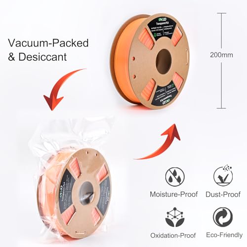 OVV3D Translucent PLA Filament 1.75mm, Sunset Multicolor Transparent 3D Printer Filament, Clear PLA Red Orange Yellow Gradient Color Change Rainbow Filament, Spool 1KG, +/- 0.02 mm - color: Translucent Sunset