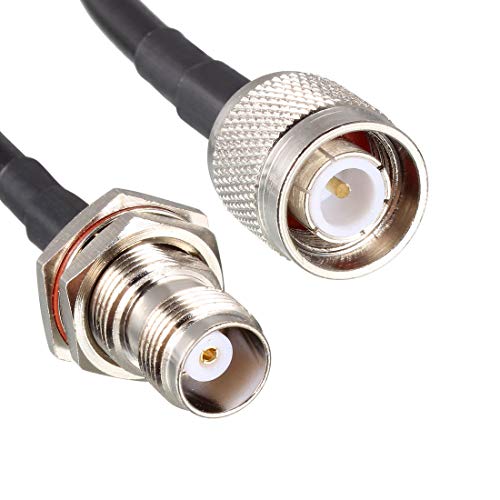 uxcell RG58 RF Coaxial Cable TNC Male to TNC Female Pigtail Jumper Cable 20 Inch 2pcs