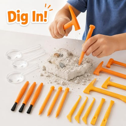 IMIKEYA Kids Excavation Tools, 3 Sets, Plastic
