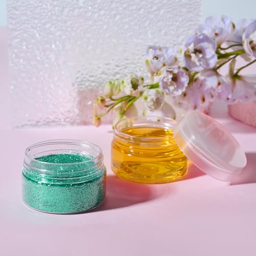 Eternal Moment 36 Pack 1 OZ Plastic Jars Clear Cosmetic Container with Lids - color: Clear Lid, size: 1 Ounce