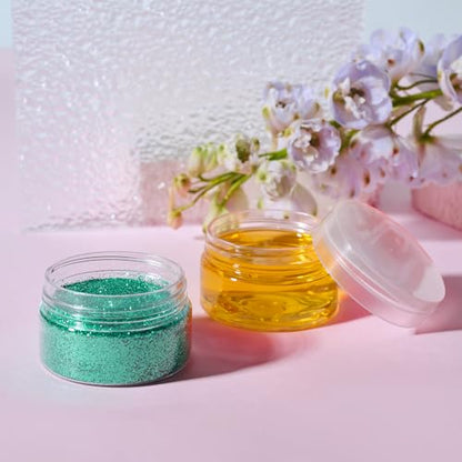 Eternal Moment 36 Pack 1 OZ Plastic Jars Clear Cosmetic Container with Lids - color: Clear Lid, size: 1 Ounce