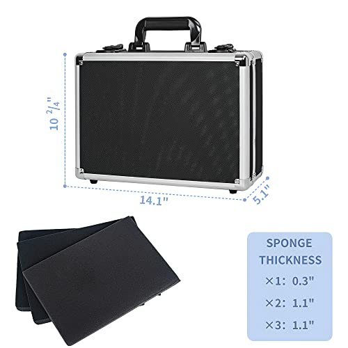 14 Inch Hard Shell Carrying Case - size: Inner：13.6''X 9.6''X 4.6''
