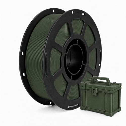 1.75mm ArmyGreen PLA+ Filament Accuracy +/- 0.02mm, 1kg Spool - color: Armygreen