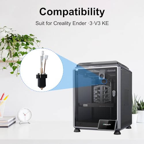 K1C K1 Ceramic Hotend with Unicorn Quick-Swap Nozzle,Ceramic Heating Block Print Hot End Kit for Creality K1 K1C K1 Max 3D Printer,All Metal Integrated Extruder Hot End Replacement